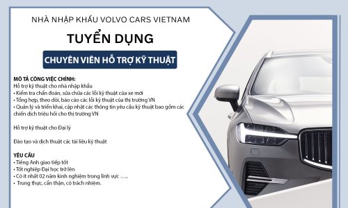 Nhà nhập khẩu VOLVO CARS Việt Nam tuyển dụng