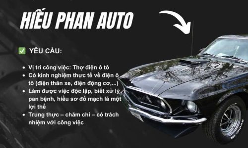 HIẾU PHAN AUTO TUYỂN DỤNG